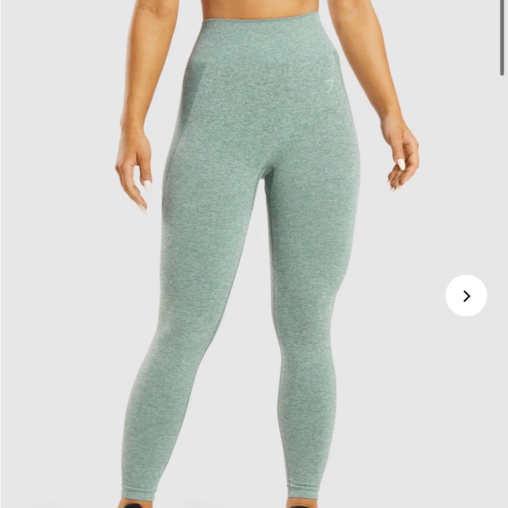 Gymshark FLEX HIGH WAISTED LEGGINGS in Studio Green Marl